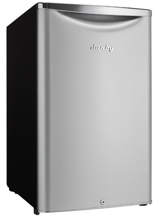 Danby - 20.75 Inch 4.4 cu. ft Mini Fridge Refrigerator in Silver - DAR044A6DDB