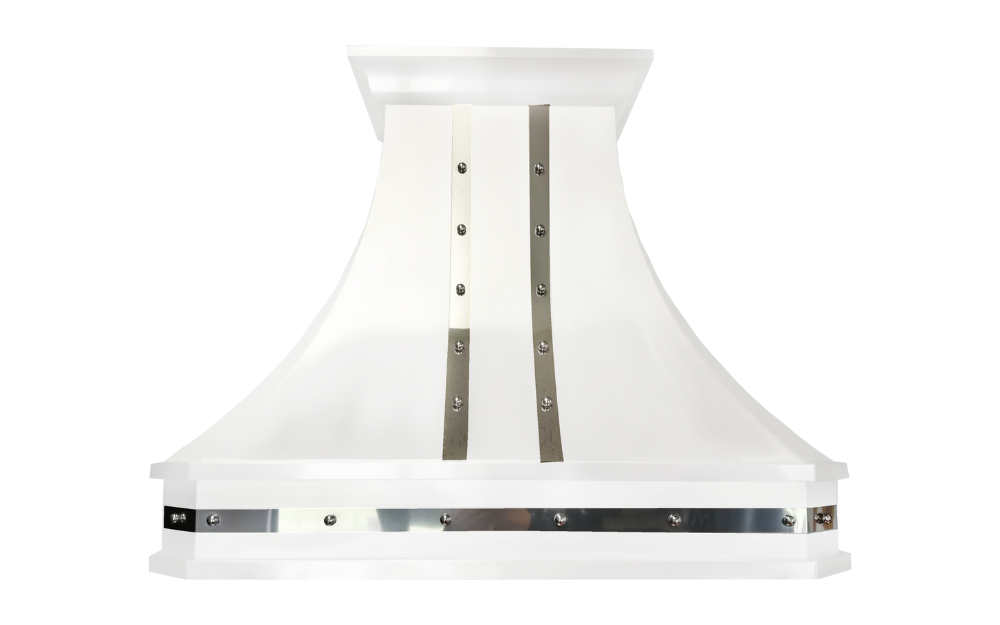 Cyclone - 35.75 Inch 1200 CFM Wall Mount and Chimney Range Vent in White - DCB401236WHC
