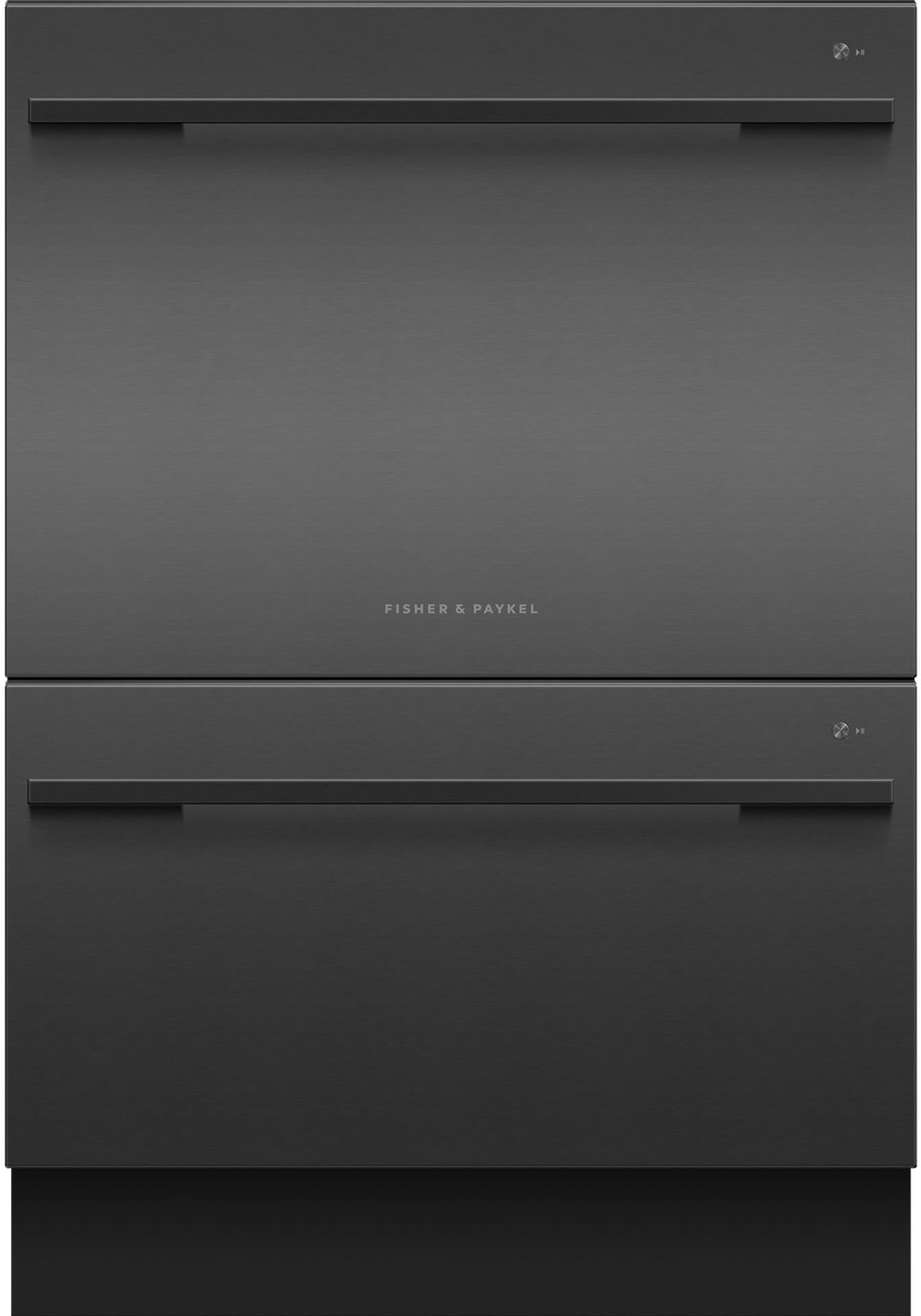 Fisher Paykel - 44 dBA Double Dish Drawer Dishwasher in Black Stainless - DD24DDFTB9 N