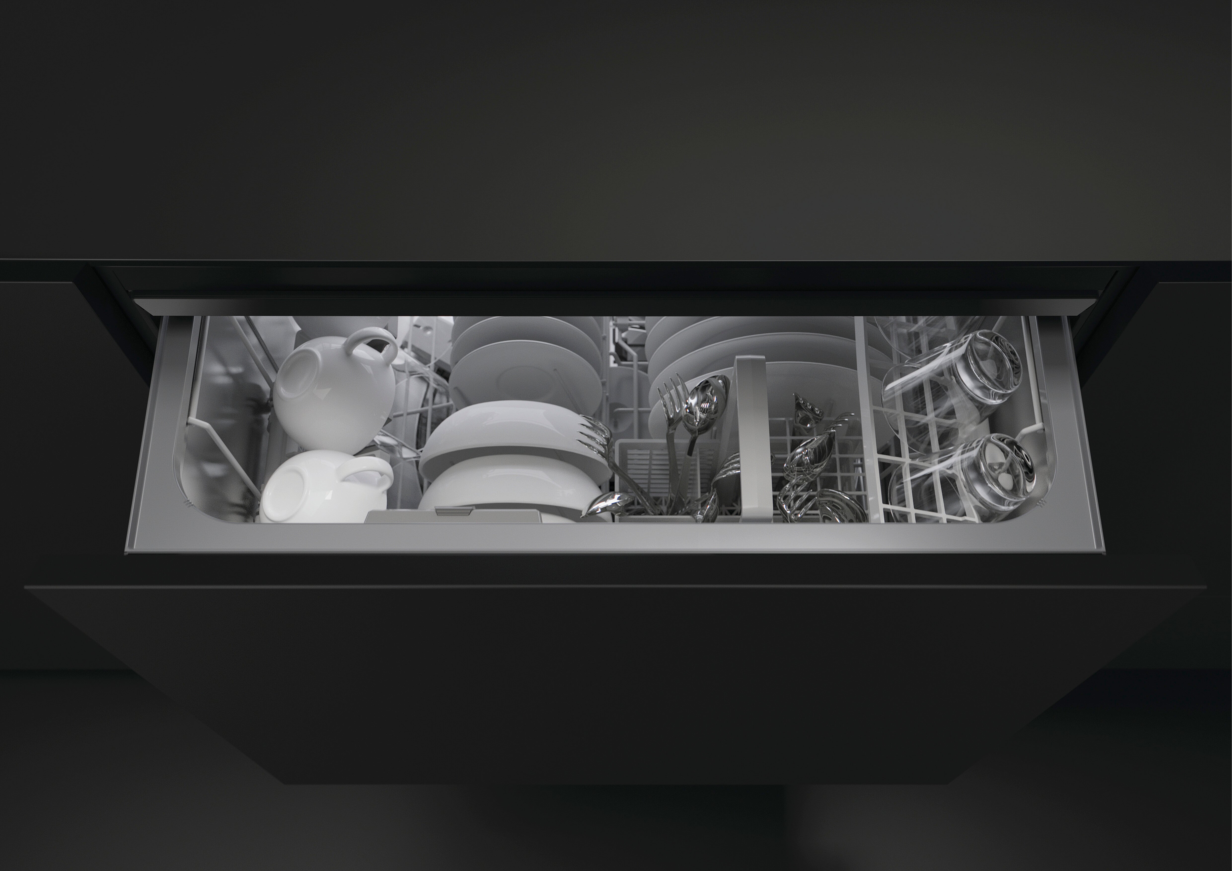 Fisher & Paykel - 44 dBA Dish Drawer Dishwasher in Panel Ready - DD24DTX6HI1