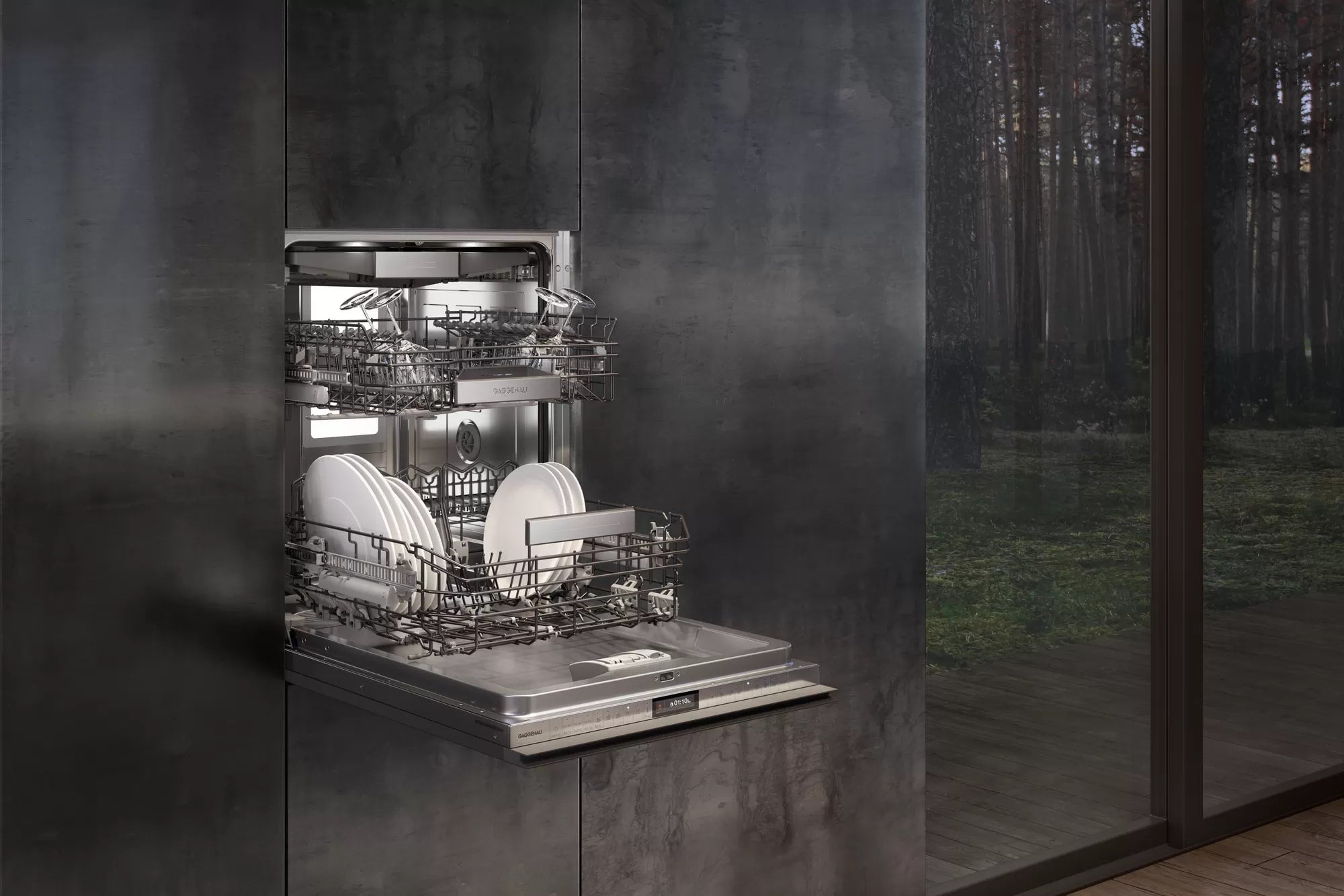 Gaggenau - 42 dBA Built In Dishwasher in Panel Ready - DF481700F