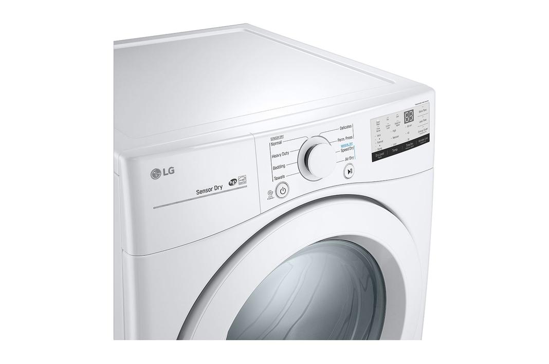 LG - 7.4 cu. Ft  Electric Dryer in White - DLE3400W