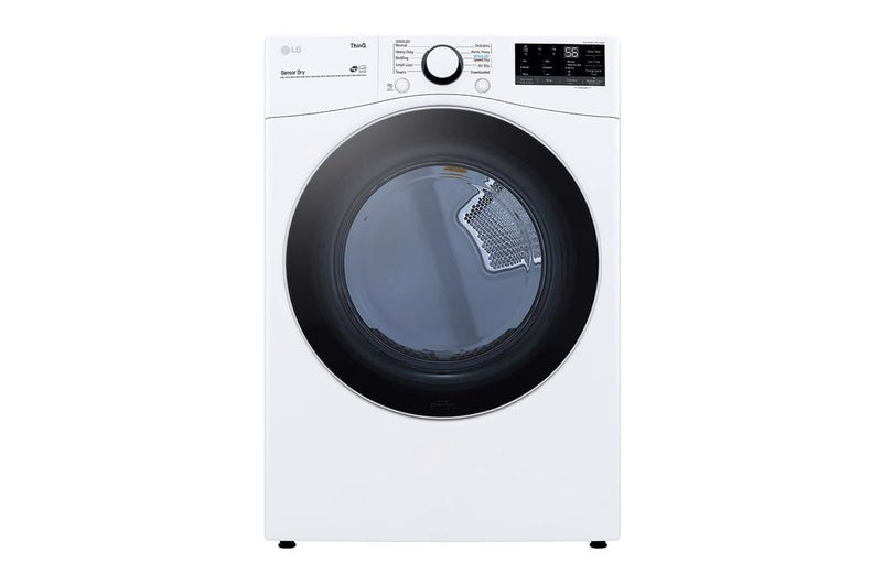 LG - 7.4 cu. Ft  Electric Dryer in White - DLE3600W