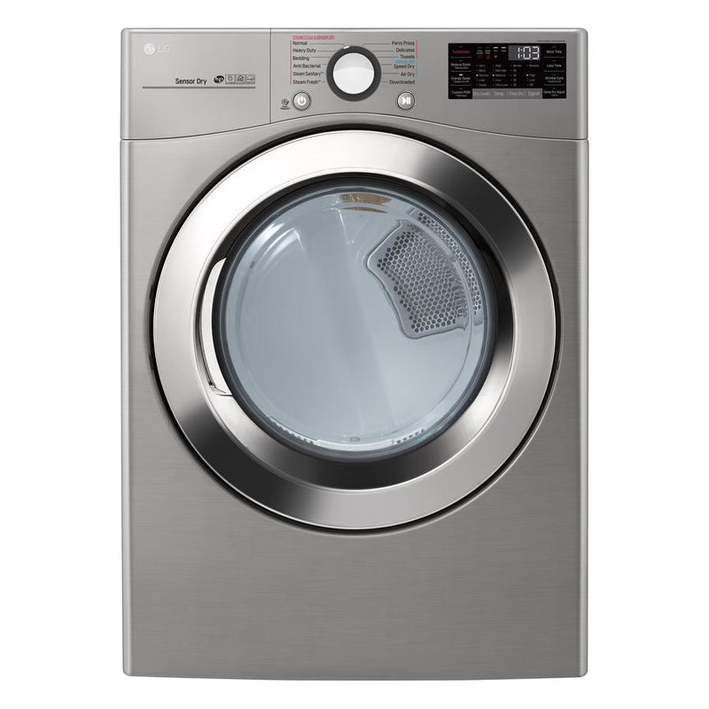 LG - 7.4 cu. Ft  Electric Dryer in Stainless - DLEX3700V