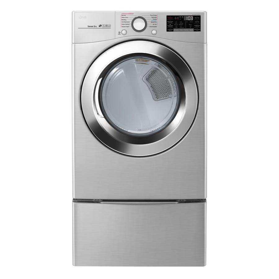 LG - 7.4 cu. Ft  Electric Dryer in Stainless - DLEX3700V