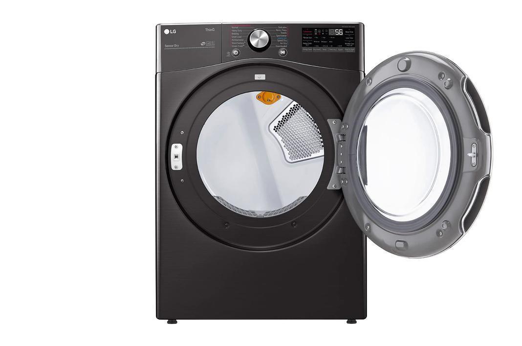LG - 7.4 cu. Ft  Electric Dryer in Black Stainless - DLEX4200B