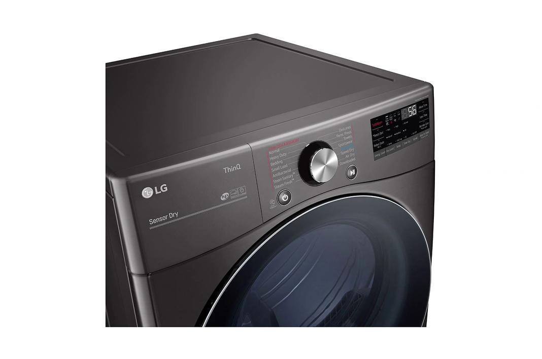 LG - 7.4 cu. Ft  Electric Dryer in Black Stainless - DLEX4200B