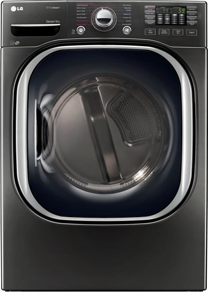 LG - 7.4 cu. Ft  Electric Dryer in Black Stainless - DLEX4370K