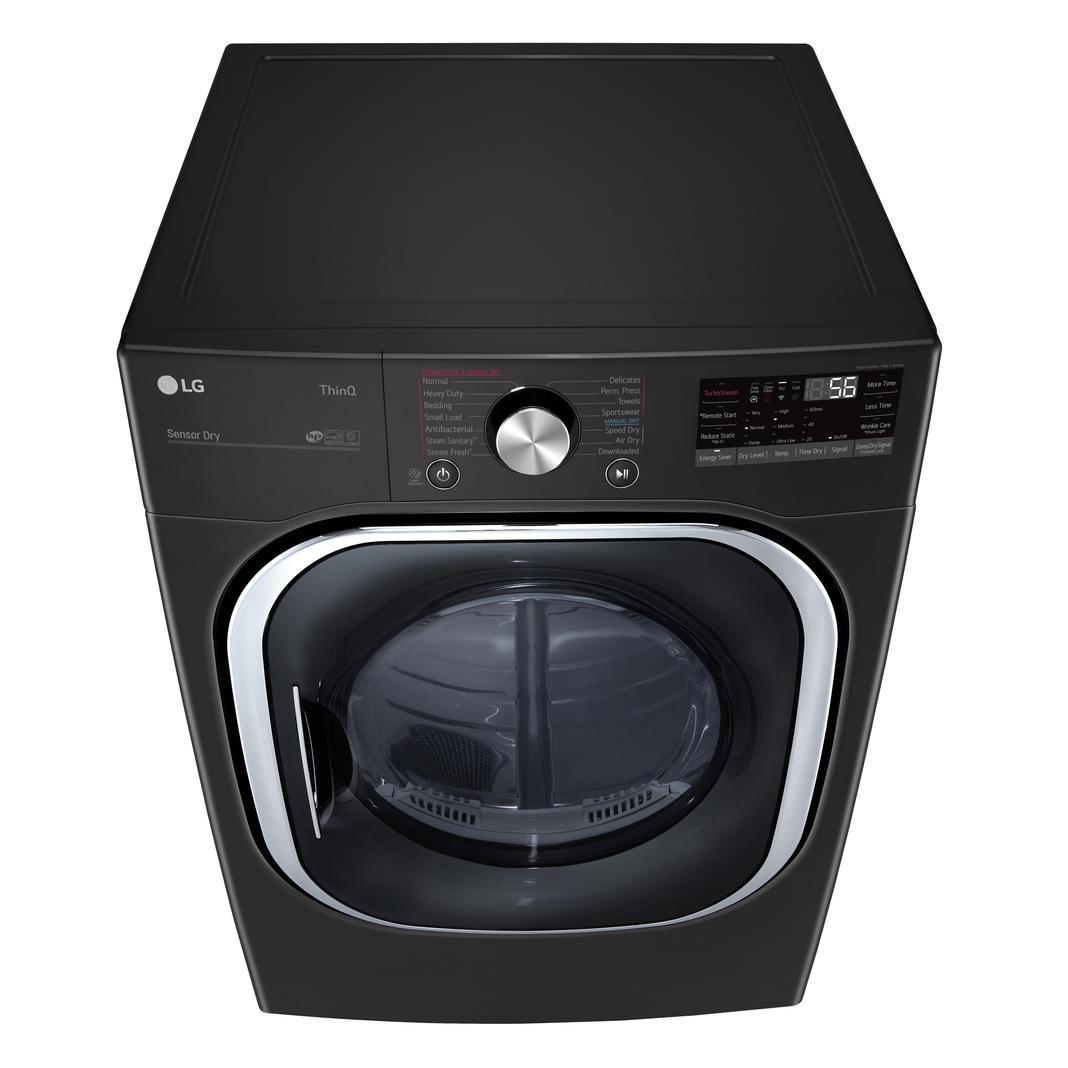 LG - 7.4 cu. Ft  Electric Dryer in Black Stainless - DLEX4500B