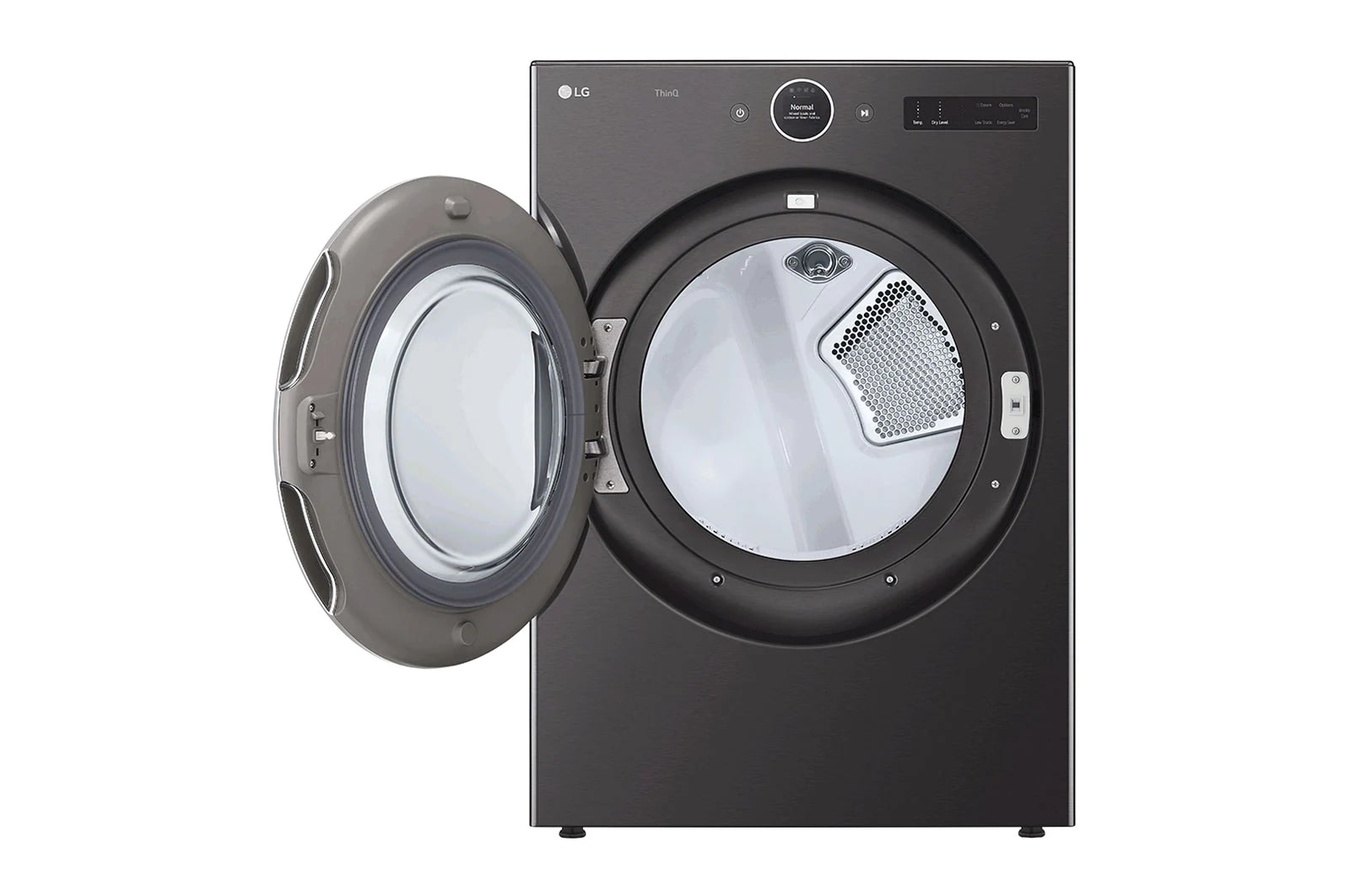 LG - 7.4 cu. Ft  Electric Dryer in Black Stainless - DLEX6700B