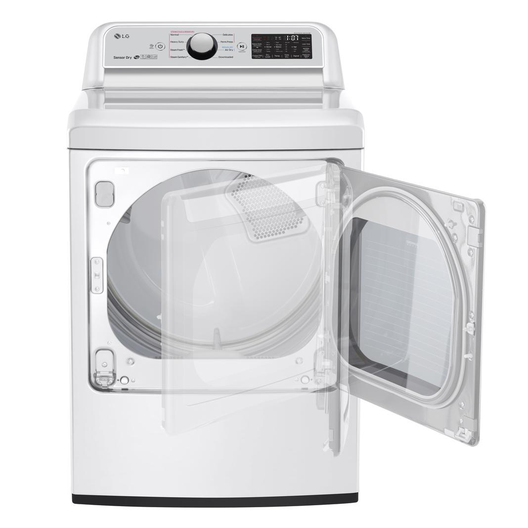 LG - 7.3 cu. Ft  Electric Dryer in White - DLEX7250W