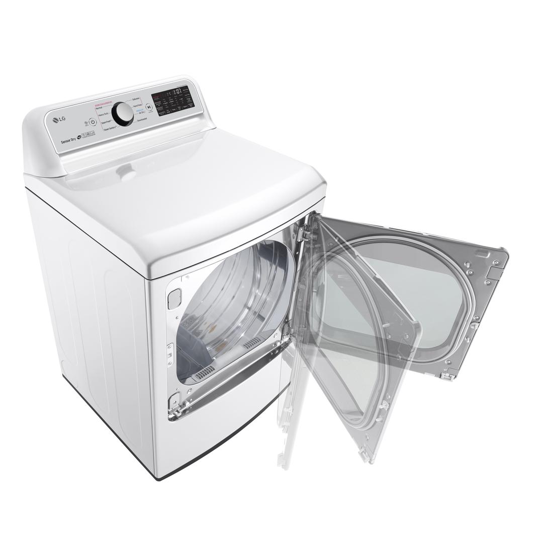 LG - 7.3 cu. Ft  Electric Dryer in White - DLEX7250W