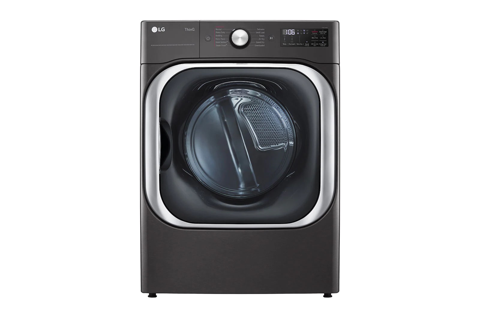 LG - 7.4 cu. Ft  Electric Dryer in Black Stainless - DLEX8900B