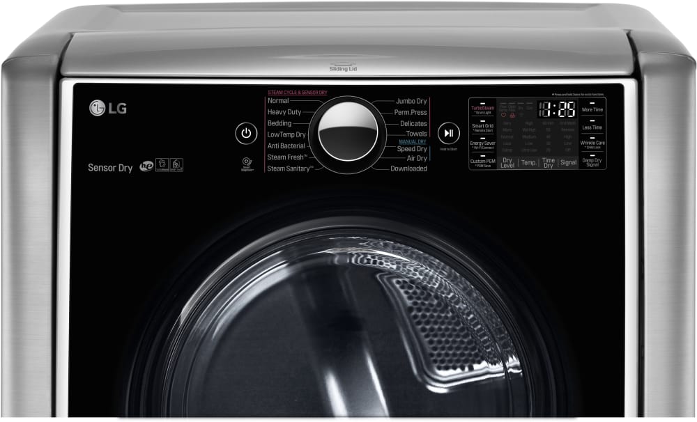LG - 9 cu. Ft  Electric Dryer in Stainless - DLEX9000V