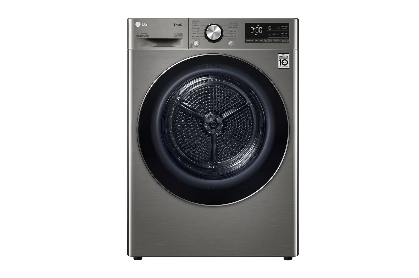 LG - 4.2 cu. Ft  Electric Dryer in Grey - DLHC1455P