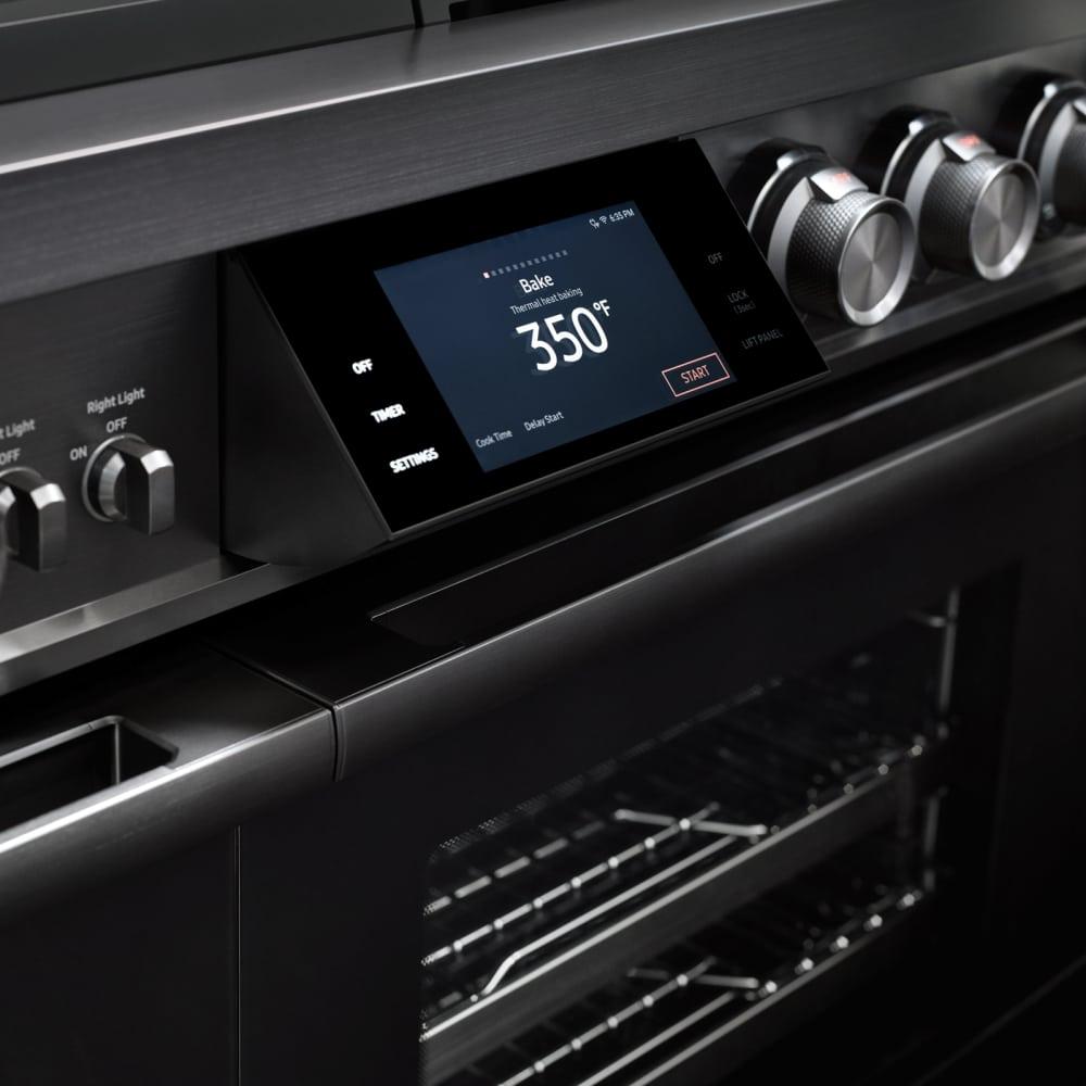 Dacor - 6.6 cu. ft  Dual Fuel Range in Black Stainless - DOP48M96DPM