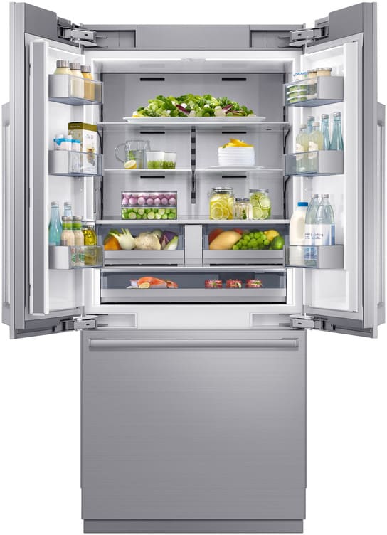 Dacor - 35.75 Inch 21.3 cu. ft Built In / Integrated French Door Refrigerator in Panel Ready - DRF365300AP