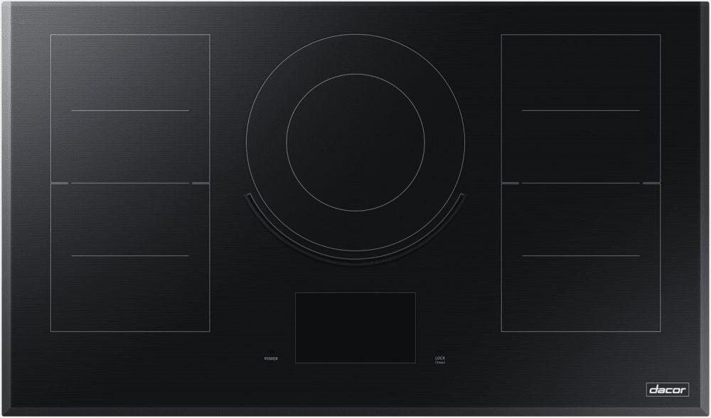 Dacor - 36 inch wide Induction Cooktop in Black Stainless - DTI36M977BB