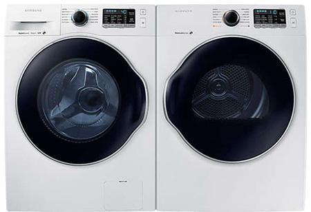 Samsung - 4.0 cu. Ft  Electric Dryer in White - DV22K6800EW