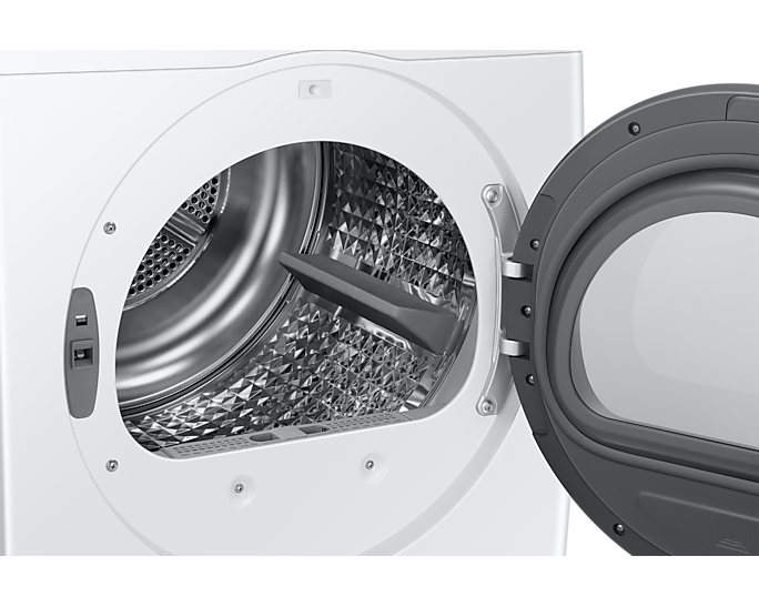 Samsung - 4 cu. Ft  Electric Dryer in White - DV25B6800EW