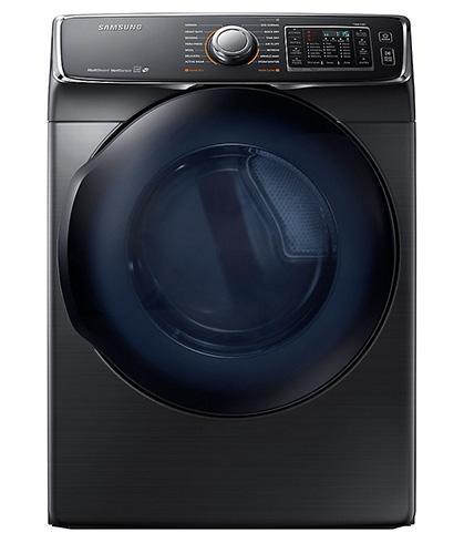 Samsung - 7.5 cu. Ft  Electric Dryer in Black Stainless - DV50K7500EV