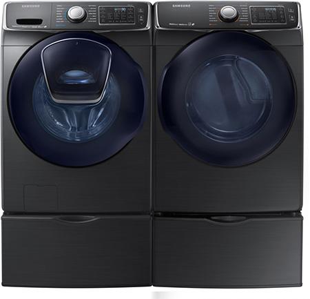 Samsung - 7.5 cu. Ft  Electric Dryer in Black Stainless - DV50K7500EV