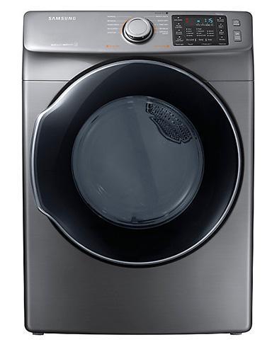 Samsung - 7.5 cu. Ft  Electric Dryer in Platinum - DVE45M5500P