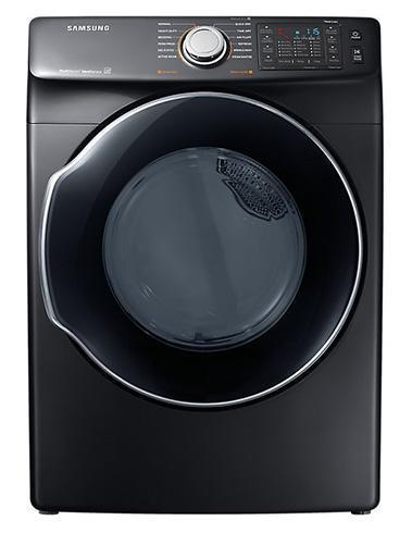 Samsung - 7.5 cu. Ft  Electric Dryer in Black Stainless - DVE45N6300V