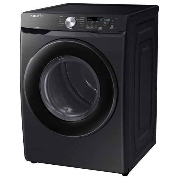 Samsung - 7.5 cu. Ft  Electric Dryer in Black Stainless - DVE45T6005V