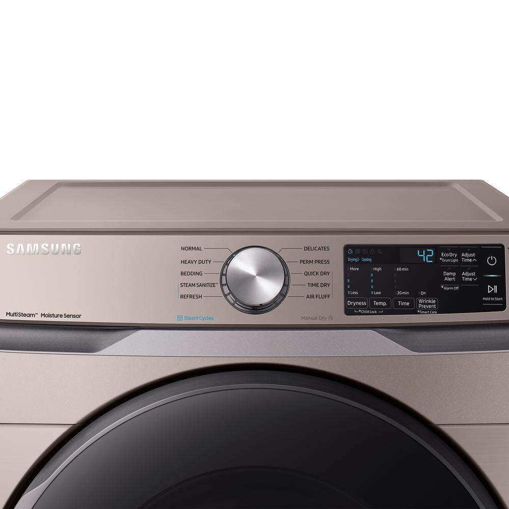 Samsung - 7.5 cu. Ft  Electric Dryer in Champagne - DVE45T6100C