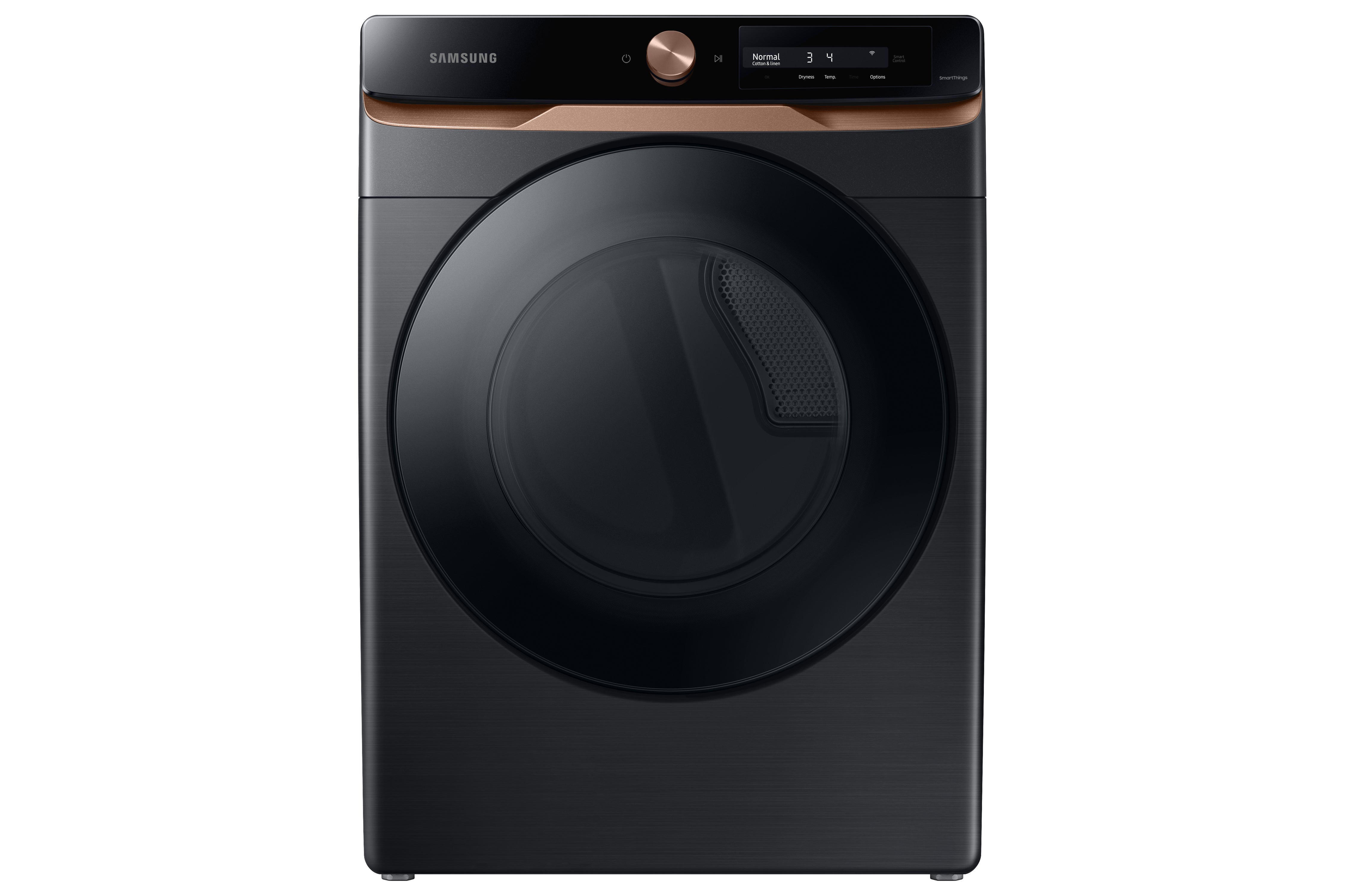 Samsung - 5.3 cu. Ft Front Load Washer in Black Stainless - WF46BG6500