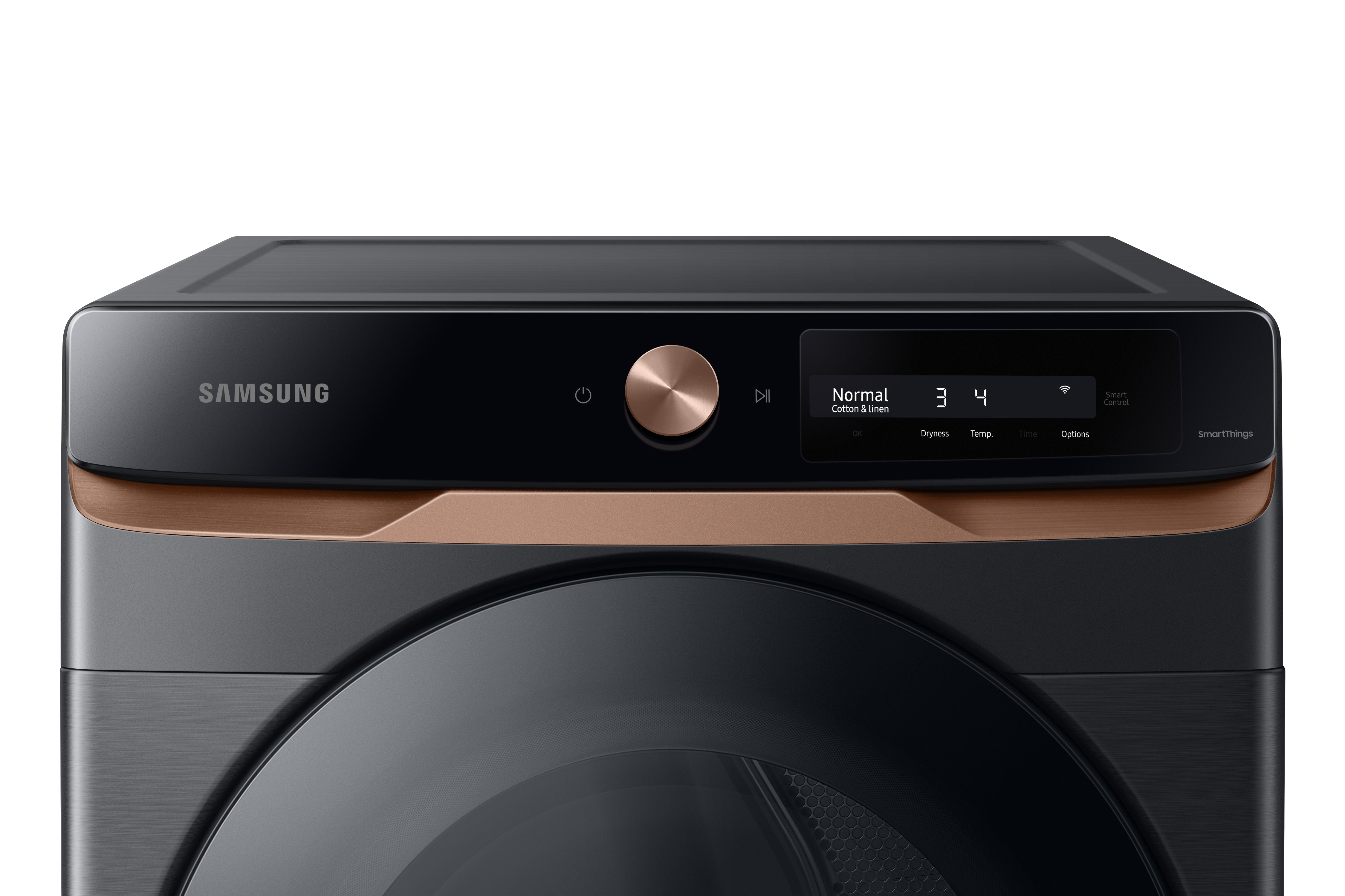 Samsung - 7.5 cu. Ft  Electric Dryer in Black Stainless - DVE46BG6500VAC