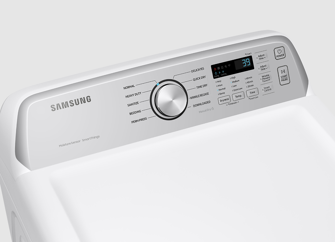 Samsung - 7.4 cu. Ft  Electric Dryer in White - DVE47CG3500WAC