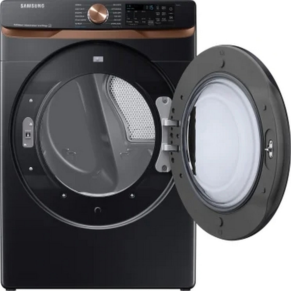 Samsung - 7.5 cu. Ft  Electric Dryer in Black - DVE50BG8300VAC
