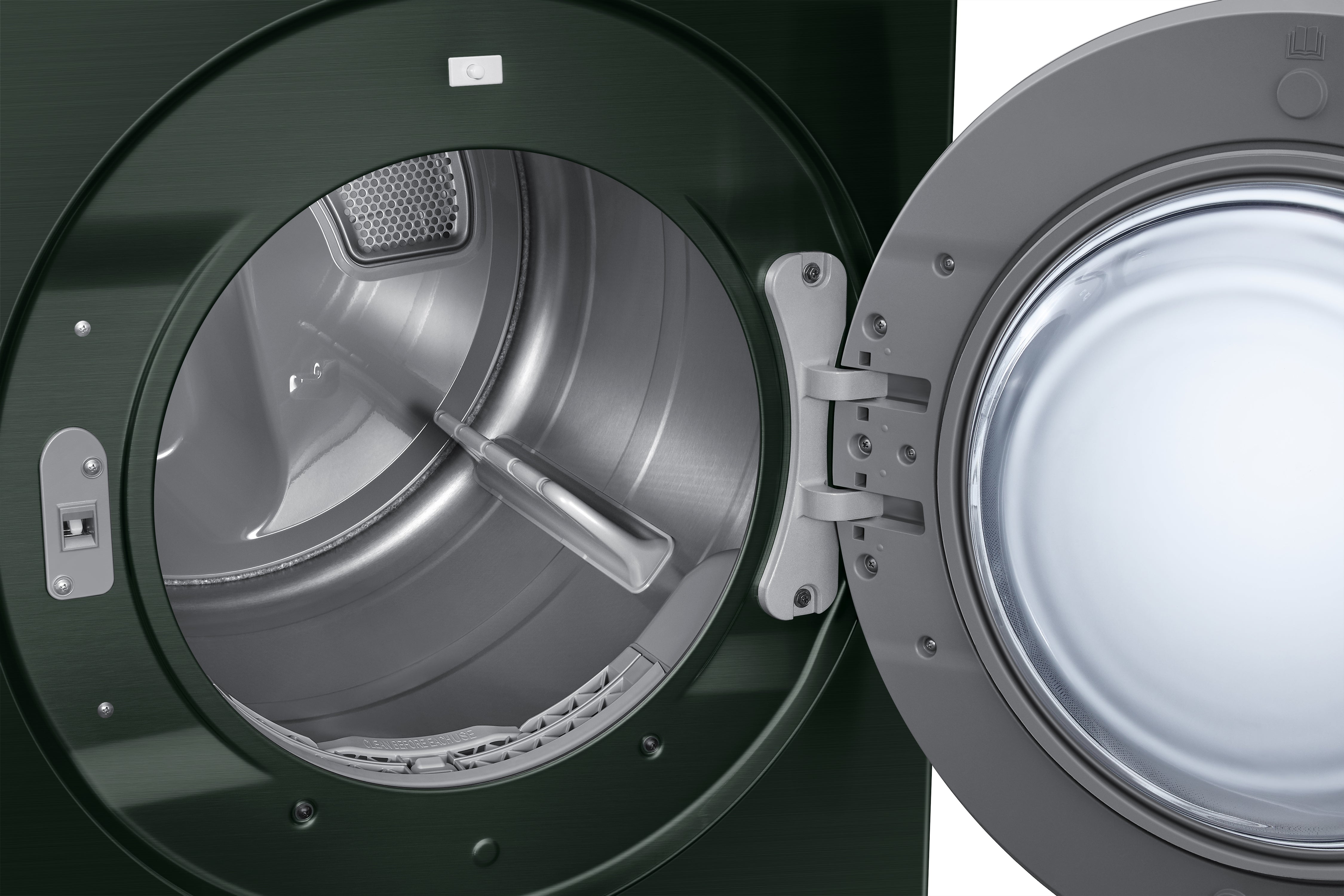 Samsung - 7.6 cu. Ft  Electric Dryer in Green - DVE53BB8900GAC