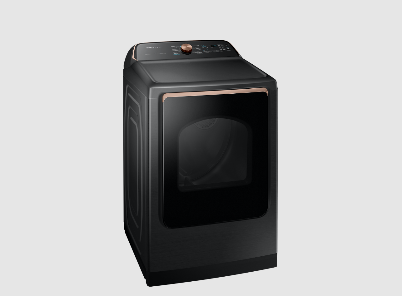 Samsung - 7.4 cu. Ft  Electric Dryer in Black - DVE54CG7550VAC