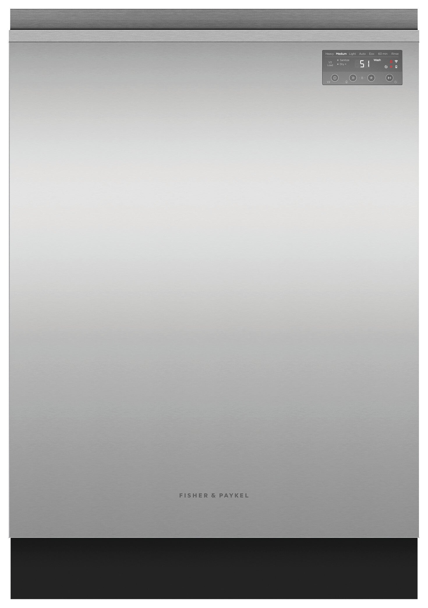 Fisher Paykel - 46 dBA Built In Dishwasher in Stainless - DW24UNT2X2