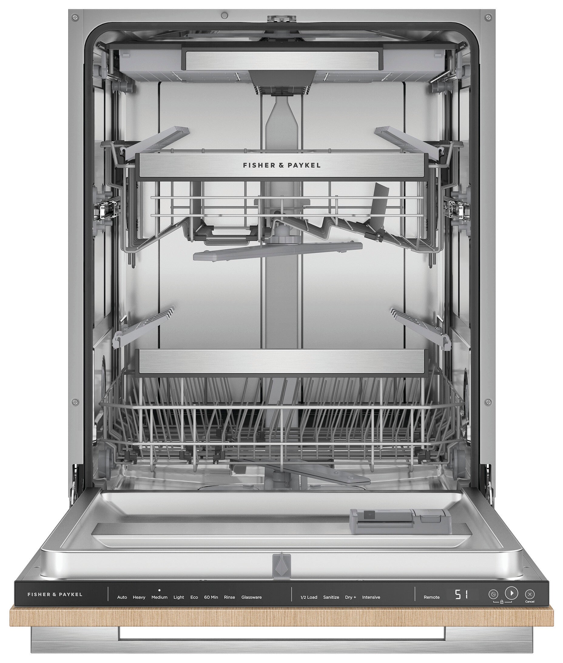Fisher & Paykel - 42 dBA Built In Dishwasher in Panel Ready - DW24UT4I2