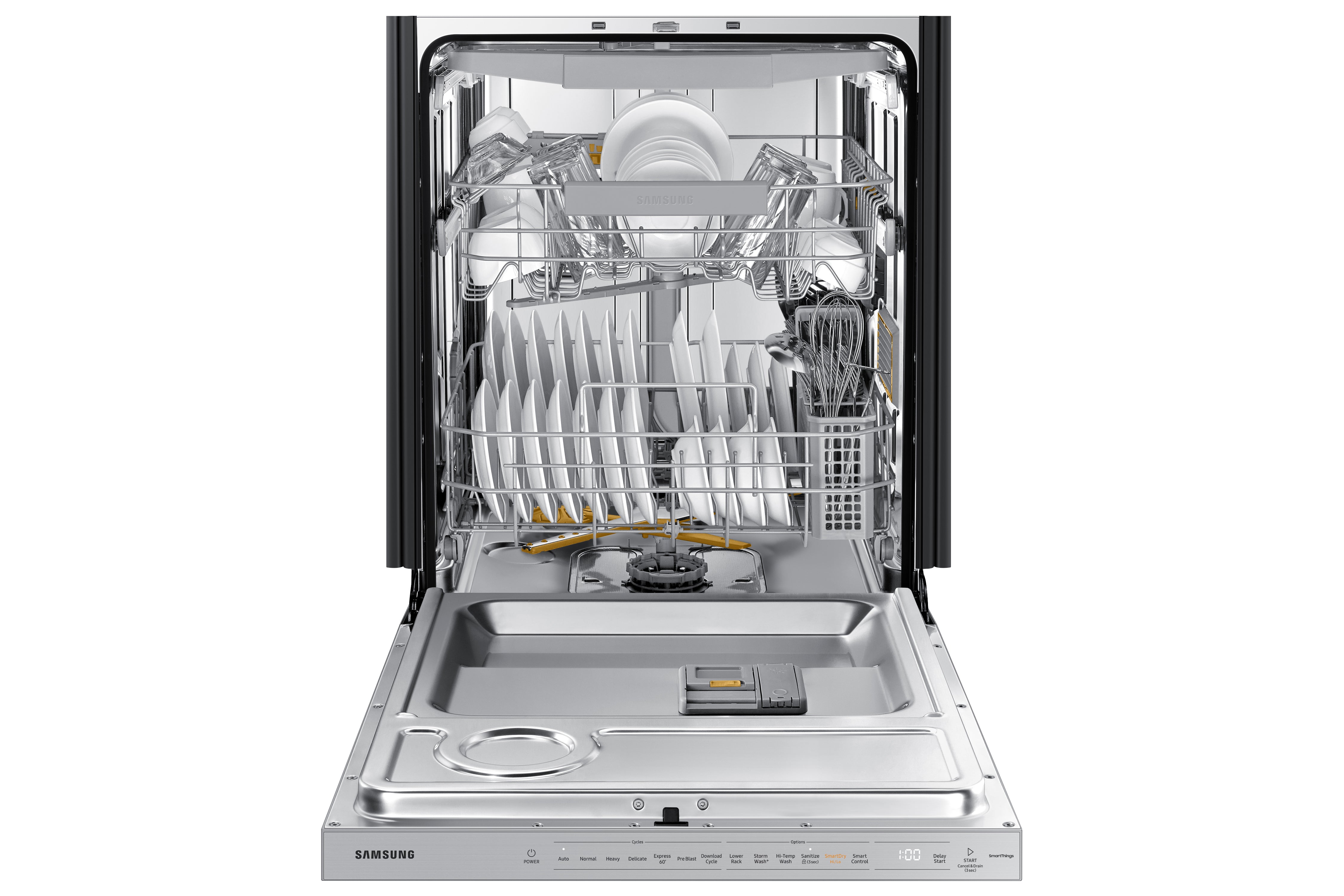 Samsung - Bespoke 42 dBA Built In Dishwasher in Panel Ready - DW80B7070AP