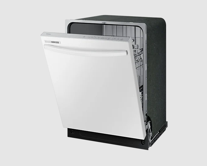 Samsung - 53 dBA Built In Dishwasher in White - DW80CG4021WQAA