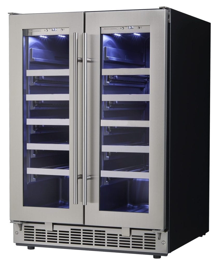 Silhouette - 23.8 Inch 4.7 cu. ft Wine Fridge Refrigerator in Stainless - DWC047D1BSSPR