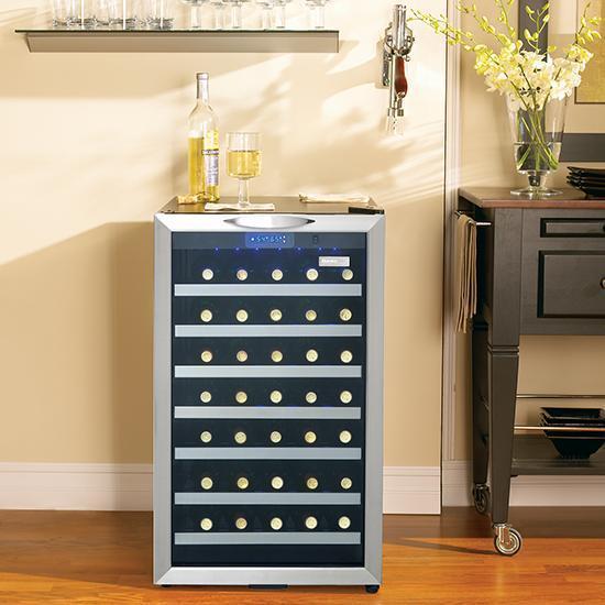 Danby - 19.4 Inch 4 cu. ft Wine Fridge Refrigerator in Stainless - DWC458BLS