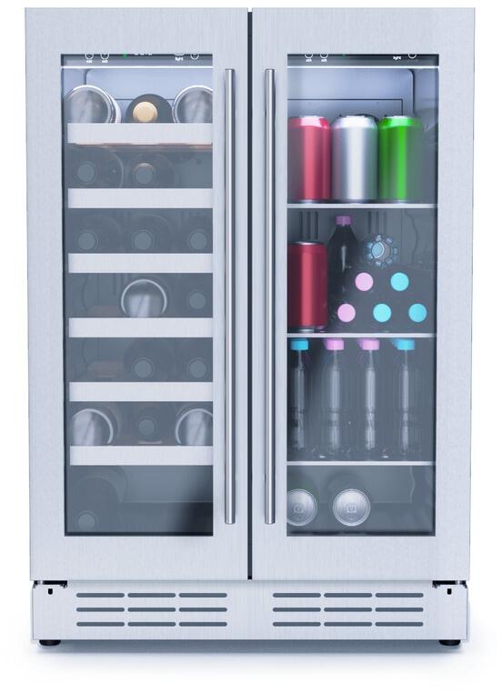 Elica - 23.4 Inch 4.8 cu. ft Beverage Centre Refrigerator in Stainless - EBF52SS1