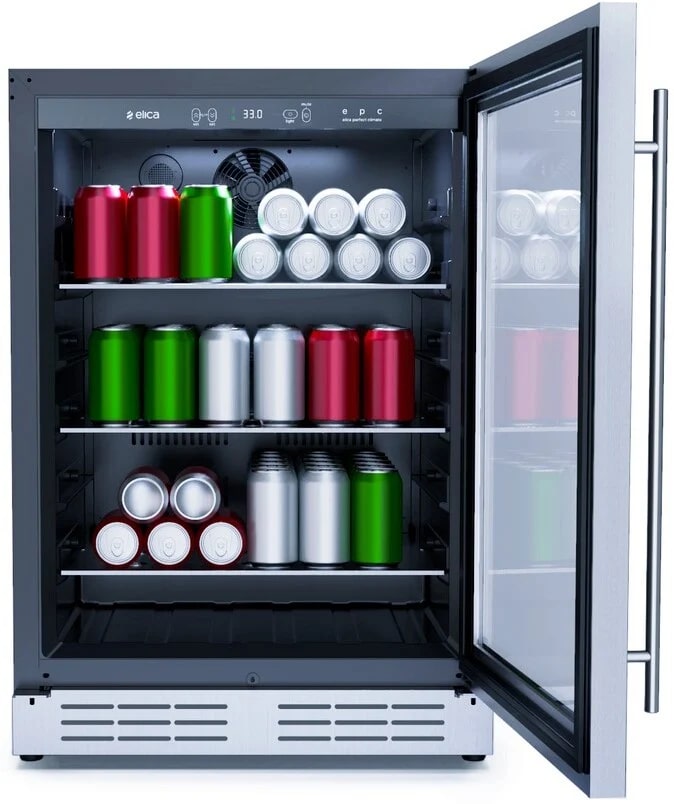 Elica - 23.4 Inch 4.8 cu. ft Beverage Centre Refrigerator in Stainless - EBS51SS1