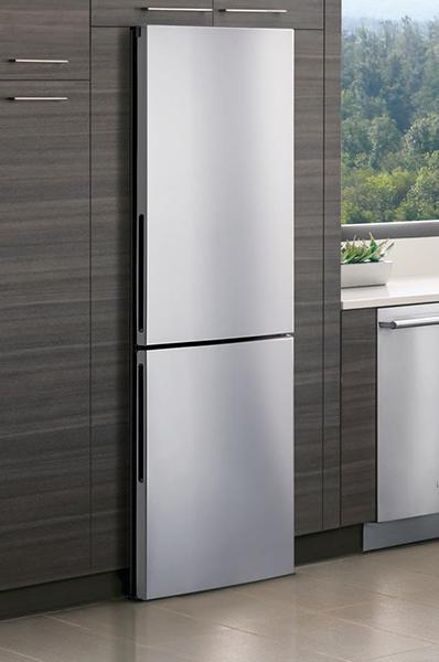 Electrolux - 23.125 Inch 11.8 cu. ft Bottom Mount Refrigerator in Stainless - EI12BF25US