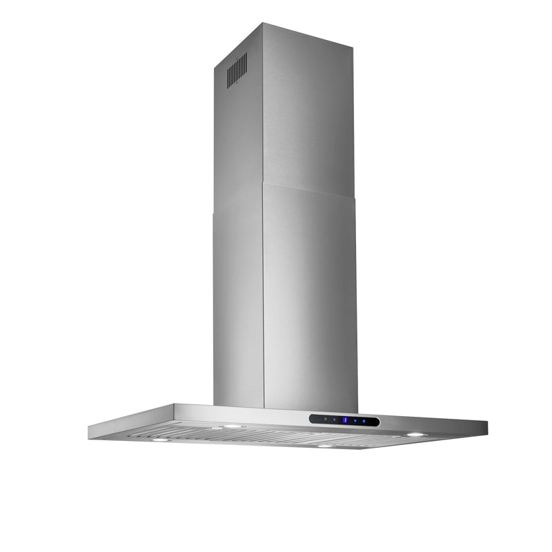 Broan - 35.4 Inch 580 CFM Island Range Vent in Stainless - EIT1366SS