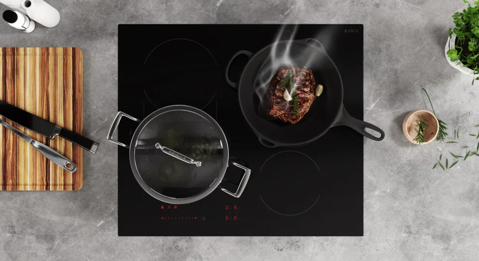 Elica - 24.8 Inch Induction Cooktop in Black - EIV424BL