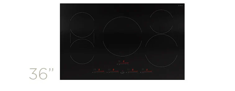 Elica - 36.1 Inch Induction Cooktop in Black - EIV536BL