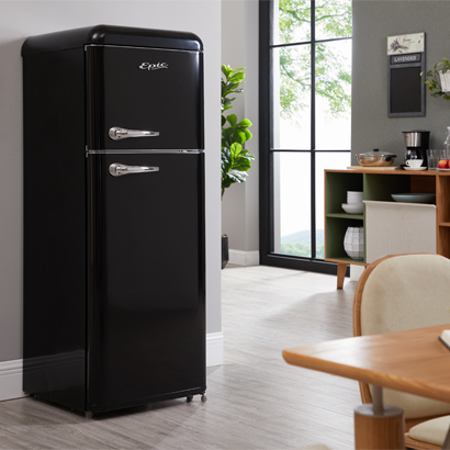 Epic - 21.5 Inch 7.5 cu. ft Top Mount Refrigerator in Black - ERR82BL-1
