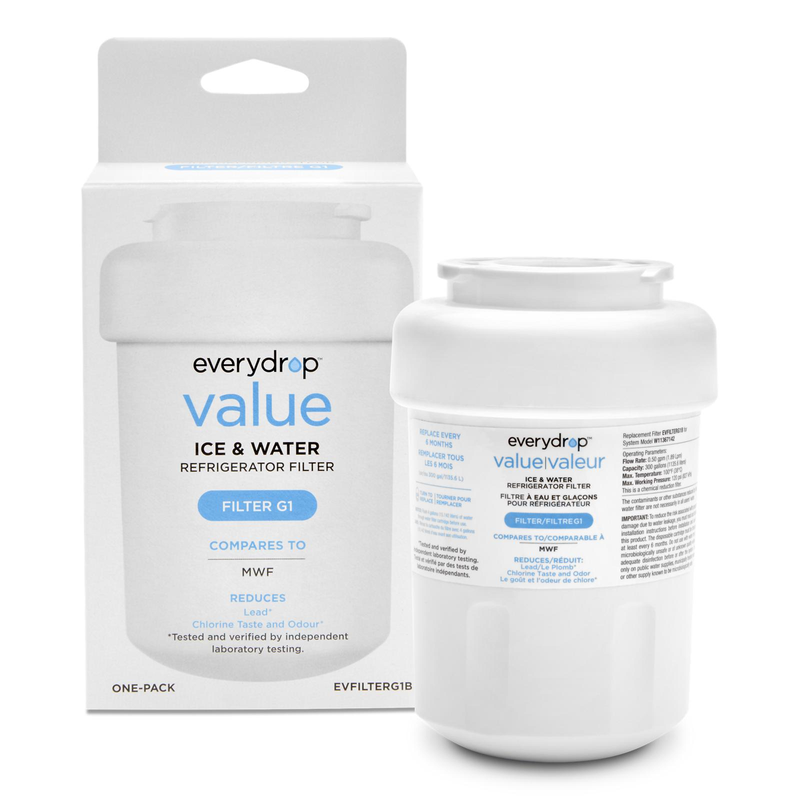 Whirlpool Refrigerator Water Filter G1 (compares to MWF) - EVFILTERG1B